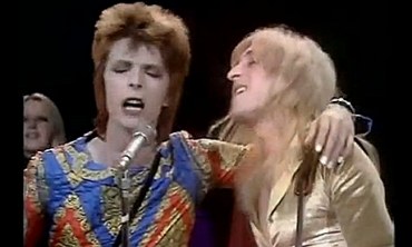 David Bowie and Mick Ronson's infamous Starman performance.
